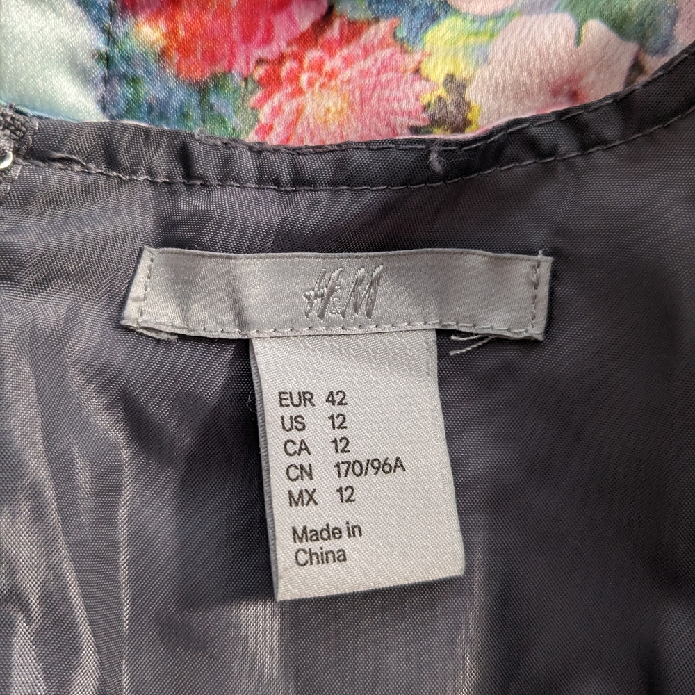 H&M Watercolor Floral Sheath Dress - Picture 5 of 6